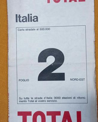Cartina Italia TOTAL Foglio 2 Nord est