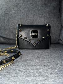 Borsa Versace Jeans Couture nera con borchie