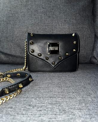Borsa Versace Jeans Couture nera con borchie