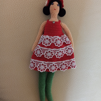 Bambola fatto a mano all'uncinetto 100% Cotone