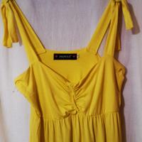 vestito prendisole giallo limone designer pepita
