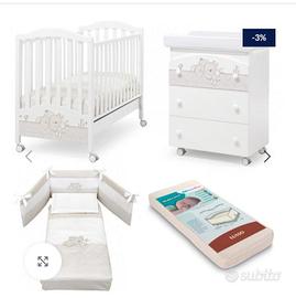 Lettino e fasciatoio bambini