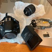 NIKON D3200 con obbiettivo 18-55 VR II