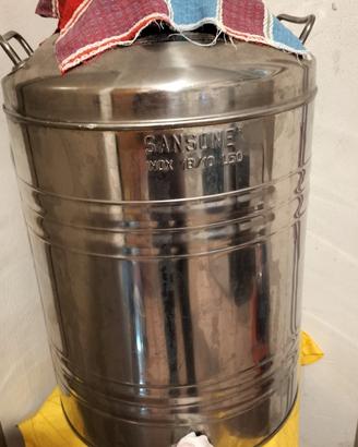 Contenitore Fusto Acciaio Inox 50 Litri  olio/vino