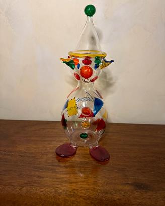 Vetro di Murano Favini il clown circo pagliaccio