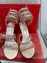 Sandali con strass fatti a mano di René Caovil-38