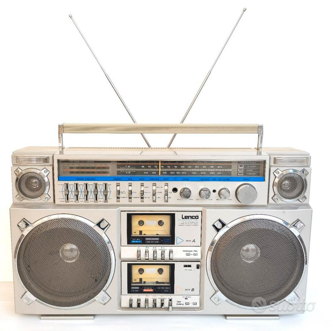 BOOM BOX LENCO LW-599 radio portatile anni 80 - Audio/Video In