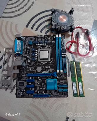 SCHEDA MADRE + CPU i7 + 16GB + DISSIPATORE