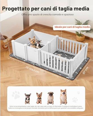 Recinto per cani cuccioli