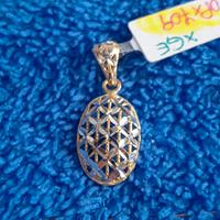 Ciondolo in oro giallo e bianco 18k 