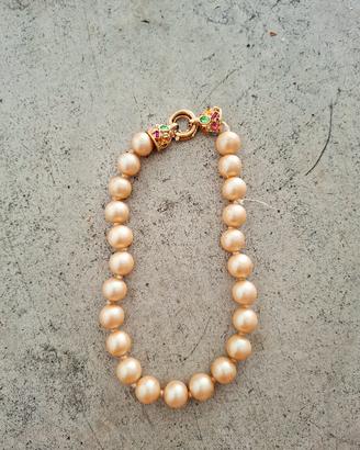collana di finte perle vintage