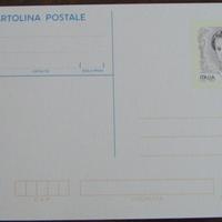 Cartolina postale donna nell'arte lire 800