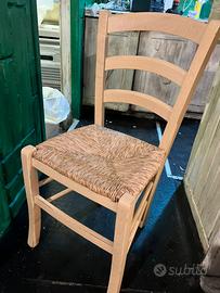 Sedie stile campagna color decapato