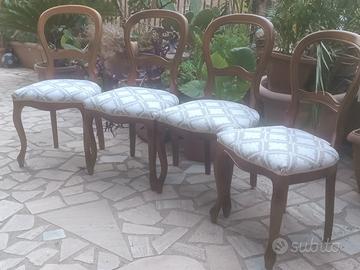 quattro sedie luigi XVI 