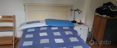 letto piazza e mezza in legno usato