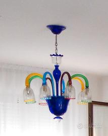 Tradizionale lampadario di Murano a 8 luci