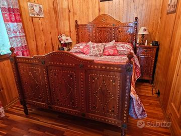 Camera da letto matrimoniale vintage 