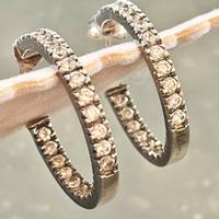 Orecchini in argento 925 vintage ad anelle