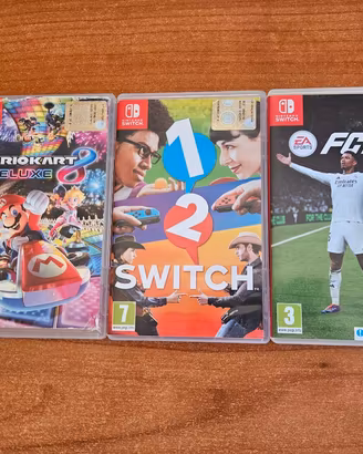 Lotto 3 giochi Nintendo Switch 