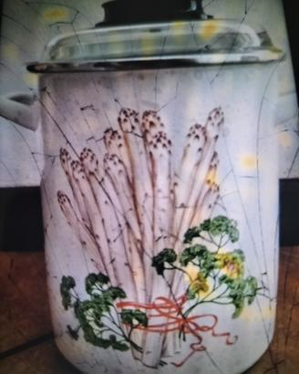 Pentola acciaio smaltato "Asparagera"