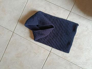 Scaldacollo in misto lana Blu navy Unisex