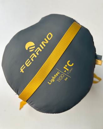 Sacco a pelo ferrino lightec -1°C 1100 SM nuovo
