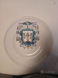 Piatto commemorativo in ceramica/porcellana