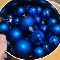 Set Palle Albero Blu con Puntale