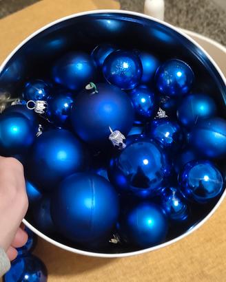 Set Palle Albero Blu con Puntale