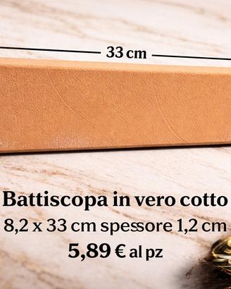 Battiscopa in vero cotto