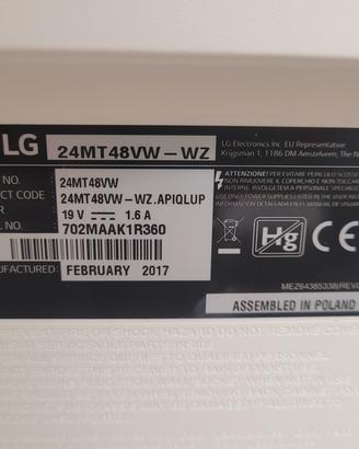 TV LG 24 POLLICI