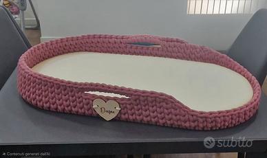 Fasciatoio basso aperto in crochet