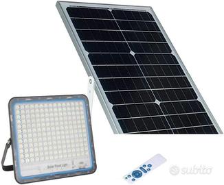 400W Faro LED Esterno Pannello Solare Luce Bianca