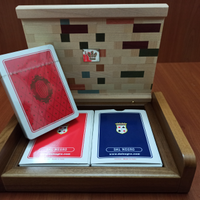 Porta Carte Gioco Poker Multicolor Noce Dal Negro
