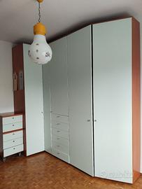 Armadio Angolare MODULARE Cameretta  5 Ante