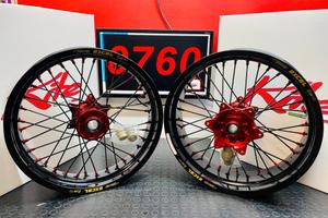 COPPIA CERCHI MOTARD KITE HONDA KAWASAKI SUZUKI YA