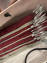 10 grucce velluto bordeaux e grigio