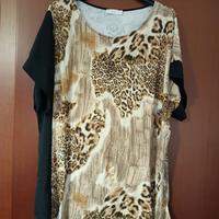 Camicia leopardata taglie forti