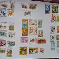 Francobolli sport ,automobili e autronauti