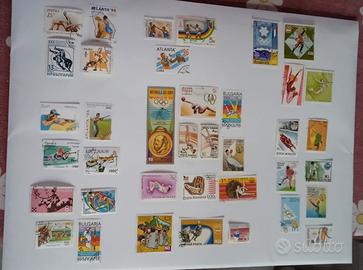 Francobolli sport ,automobili e autronauti