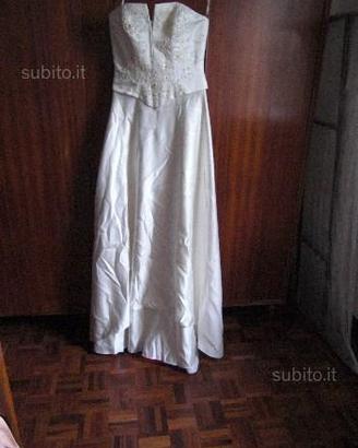 Abito da sposa di raso in 2 pezzi