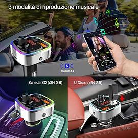 Trasmettitore FM Bluetooth vivavoce per Auto