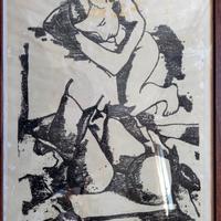 stampa opera sleeping artista Felice Casorati 