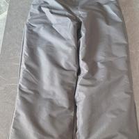 Pantaloni sci bambino 100 grigio carbone