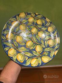 Piatto/vassoio in ceramica artigianale G.F.