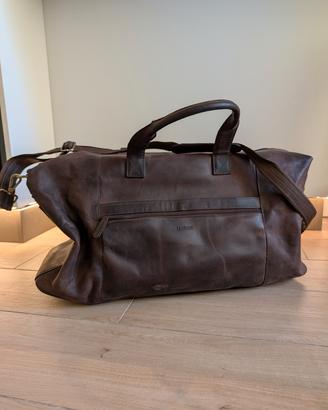 Borsone viaggio LEABAGS vera pelle vintage