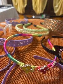 Set composto da 11 cerchietti x capelli