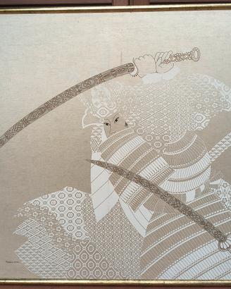 quadro  Fabbenzioni raffigurante samurai