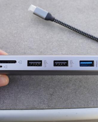 HUB USB-C 14 in 1 YLSCI - Ethernet 100W
