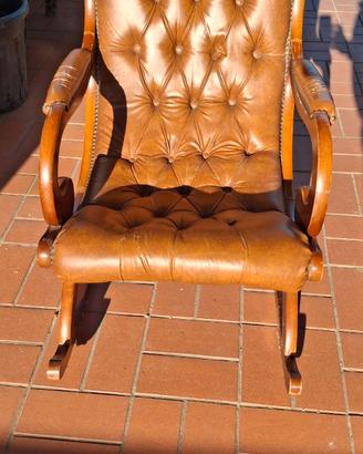 Sedia a dondolo vintage